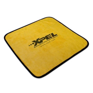 Black/Gold 16′ x 16′ (40.64cm x40.64cm) XPEL Microfiber Towel – 360 GSM