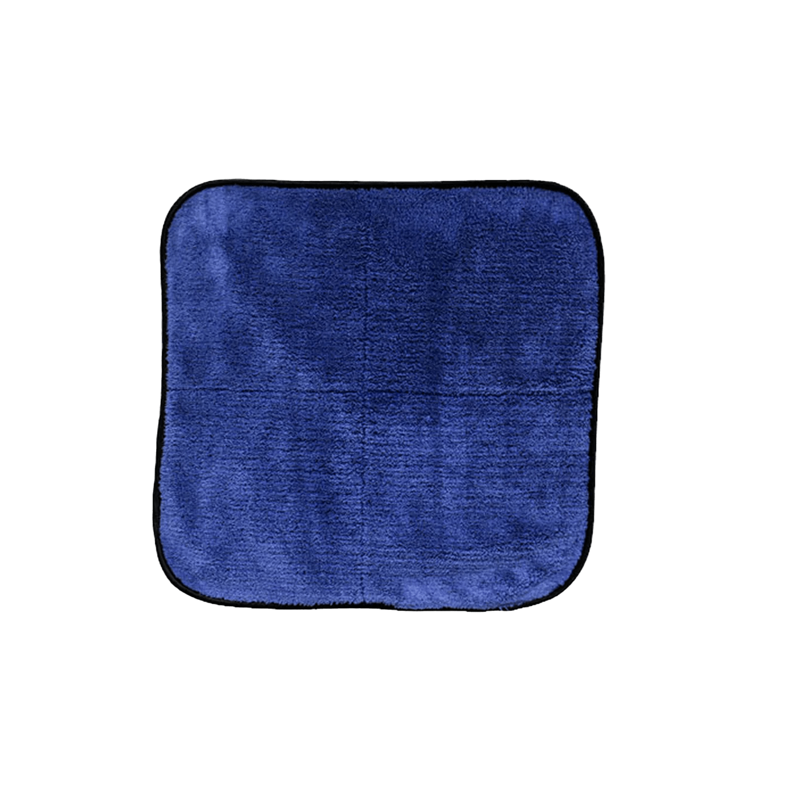 Blue/Black 16 X 16 Microfiber Towel - 1,100 GSM